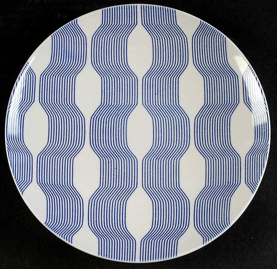 Blue & White Salad Plate by Baum Brothers-1