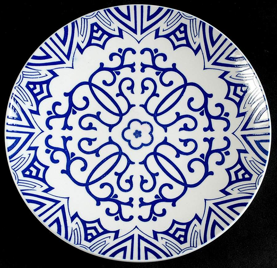 Blue & White Salad Plate by Baum Brothers-1