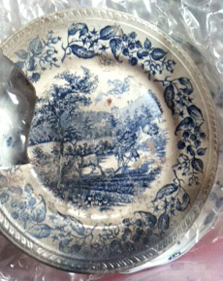 Old English Country Crafts Blue Dinner Plate by Barker Bros Ltd-1