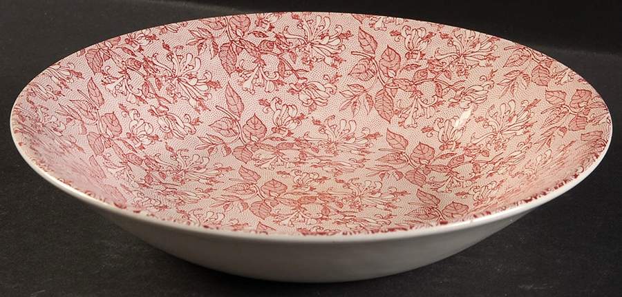Honeysuckle Pink Coupe Soup Bowl by Burgess & Leigh-1