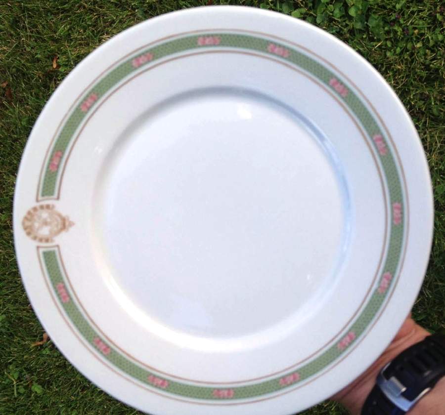 The Biltmore Green Dinner Plate by Buffalo Pottery-1