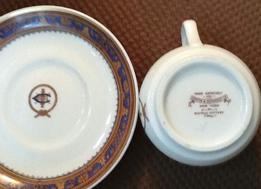 Panama Pacific Saucer by Buffalo Pottery-1
