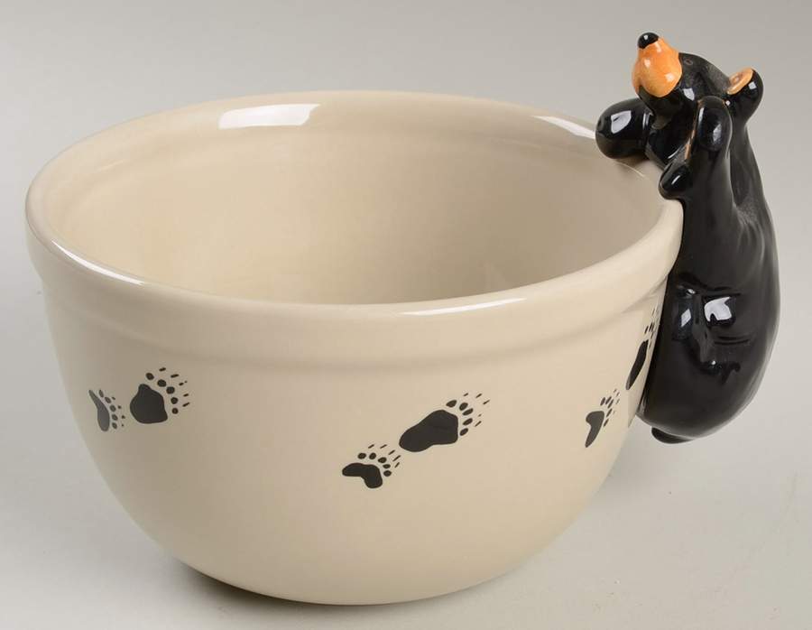 Bears Dip Bowl (for Dip and Spreader) by Big Sky Carvers-1