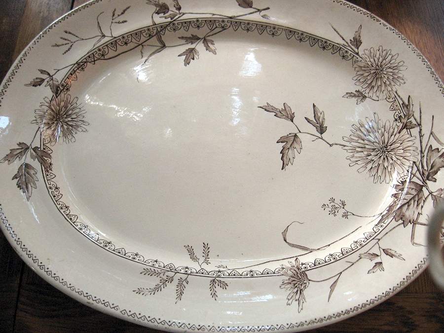Dresden 17" Oval Serving Platter by Bridget &Bates-1