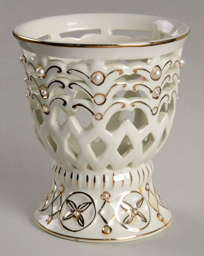 Ivory & Pearl Collection Votive Candleholder by Baum Brothers-1