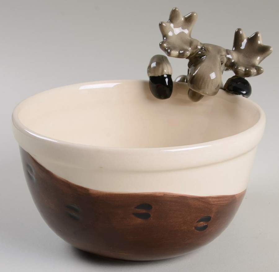 Mooses Dip Bowl (for Dip and Spreader) by Big Sky Carvers-1
