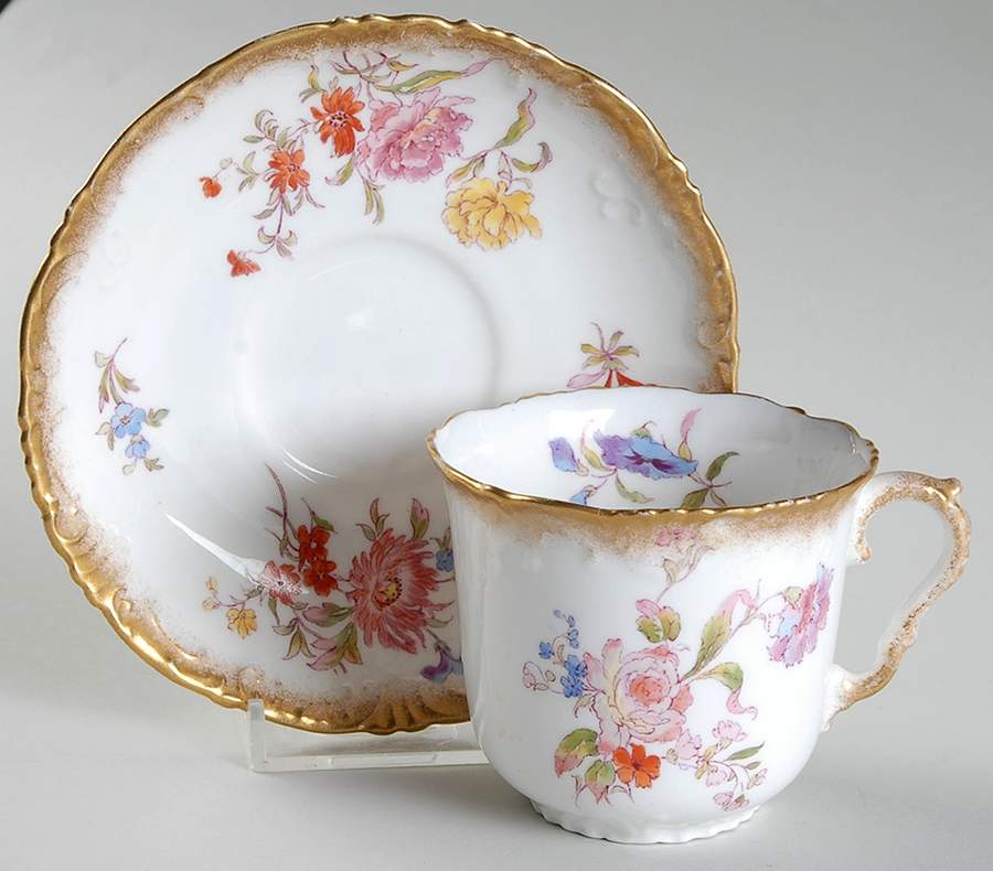 3-8831-E Flat Cup & Saucer Set by Bishop & Stonier-1