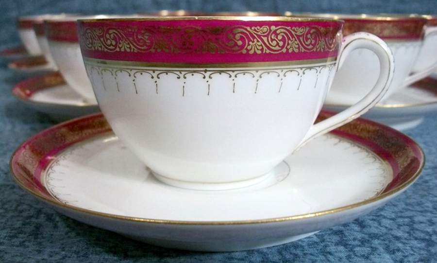 BWD786 Flat Cup & Saucer Set by Bawo & Dotter-1