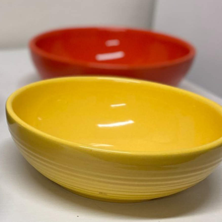 Ring Yellow (New, Circa 2000) Coupe Soup Bowl by Bauer-1