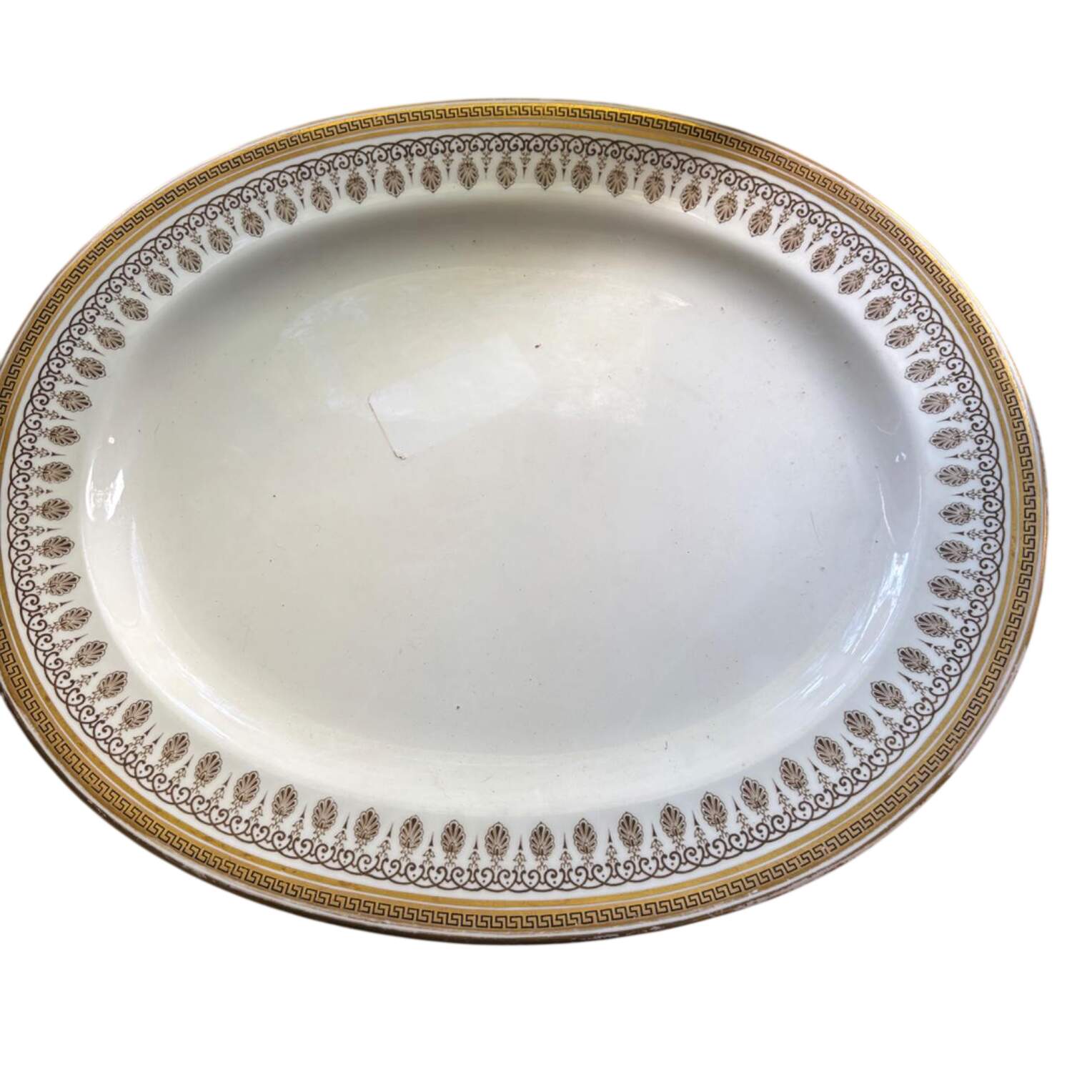 1640 17" Oval Serving Platter by Brown, Westhead & Moore-1