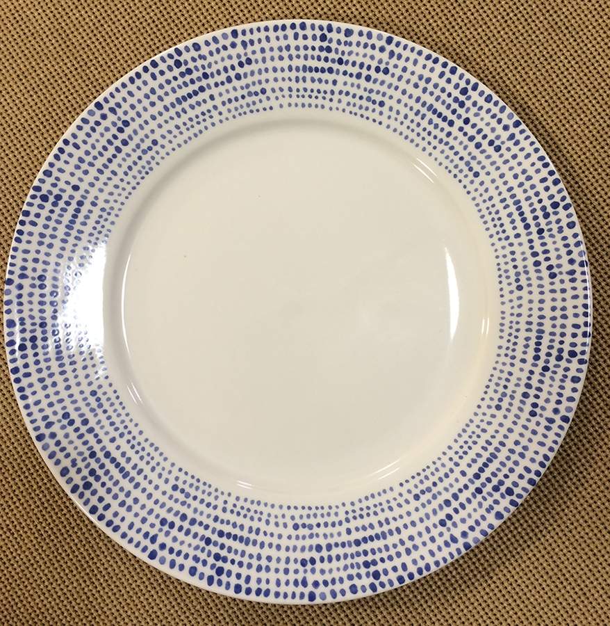 B1V1 Blue Dinner Plate by Balvery-1