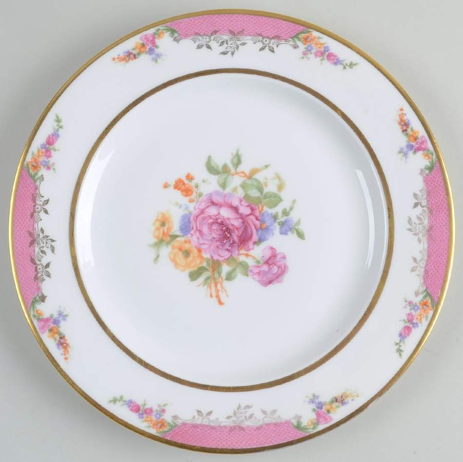 King's Rose Dinner Plate by Black Knight-1