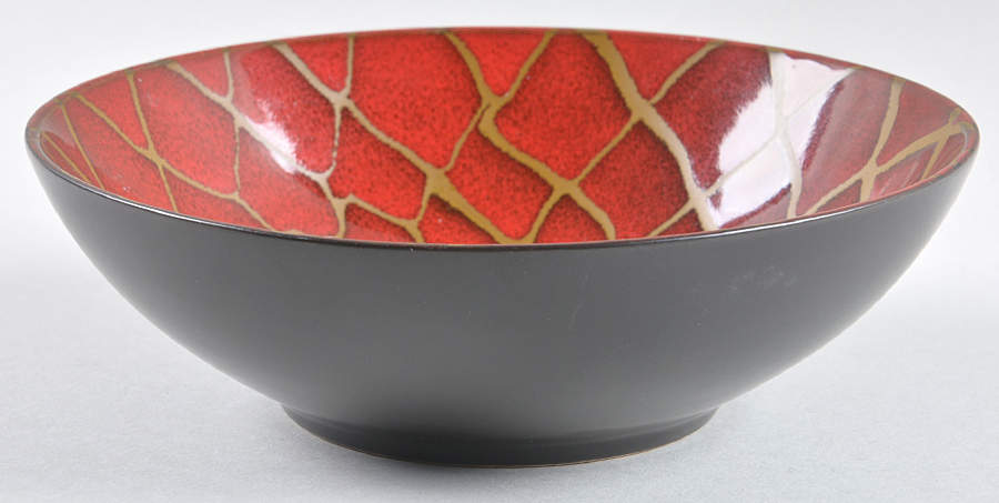 Dahlia Red Soup/Cereal Bowl by Baum Brothers-1