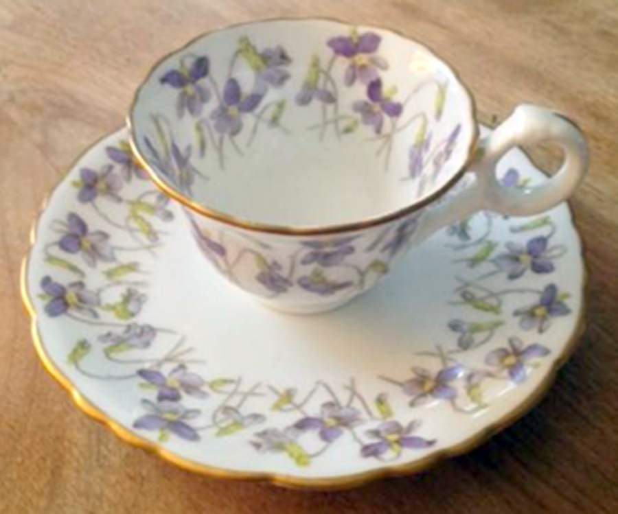 K4846 Footed Cup & Saucer Set by Brown, Westhead & Moore-1