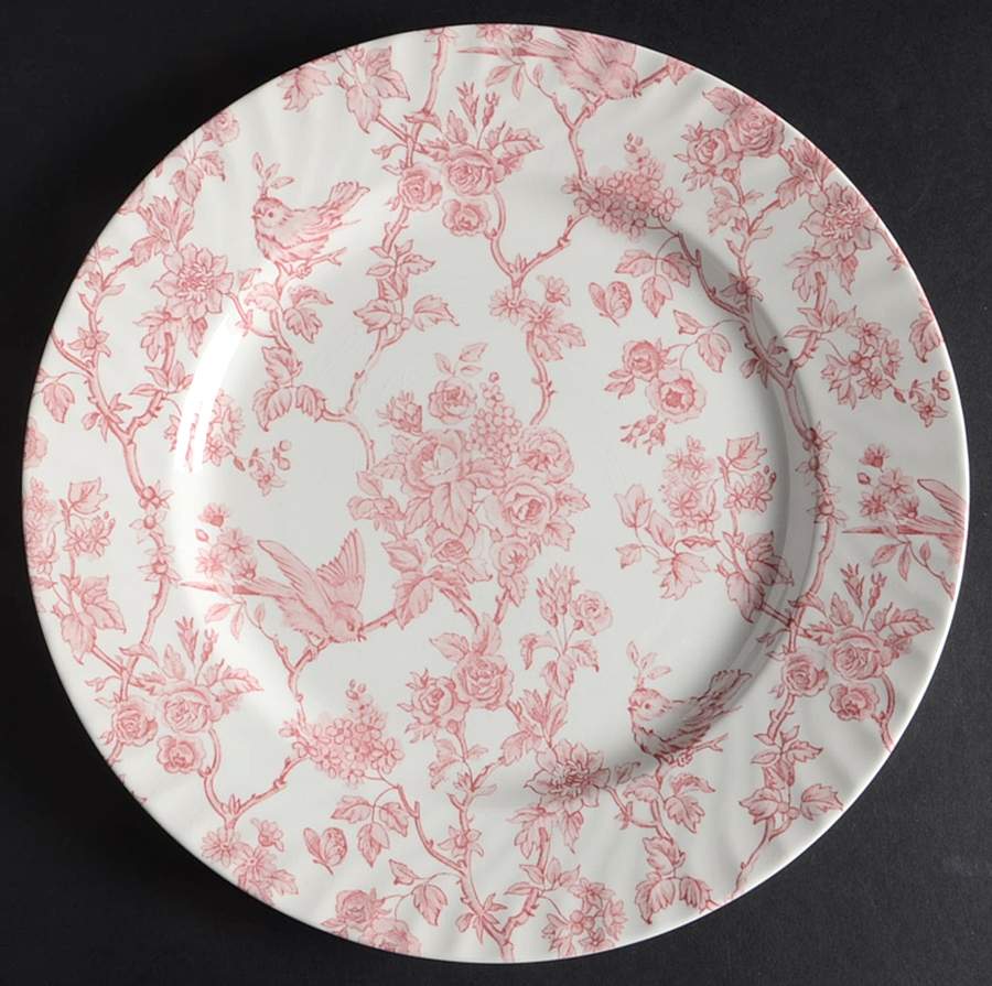 Songbirds Red Dinner Plate by Barratts-1