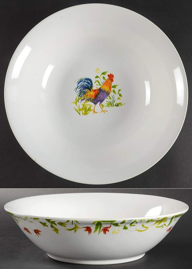 Meadow Rooster 10" Round Serving Bowl by BonJour-1