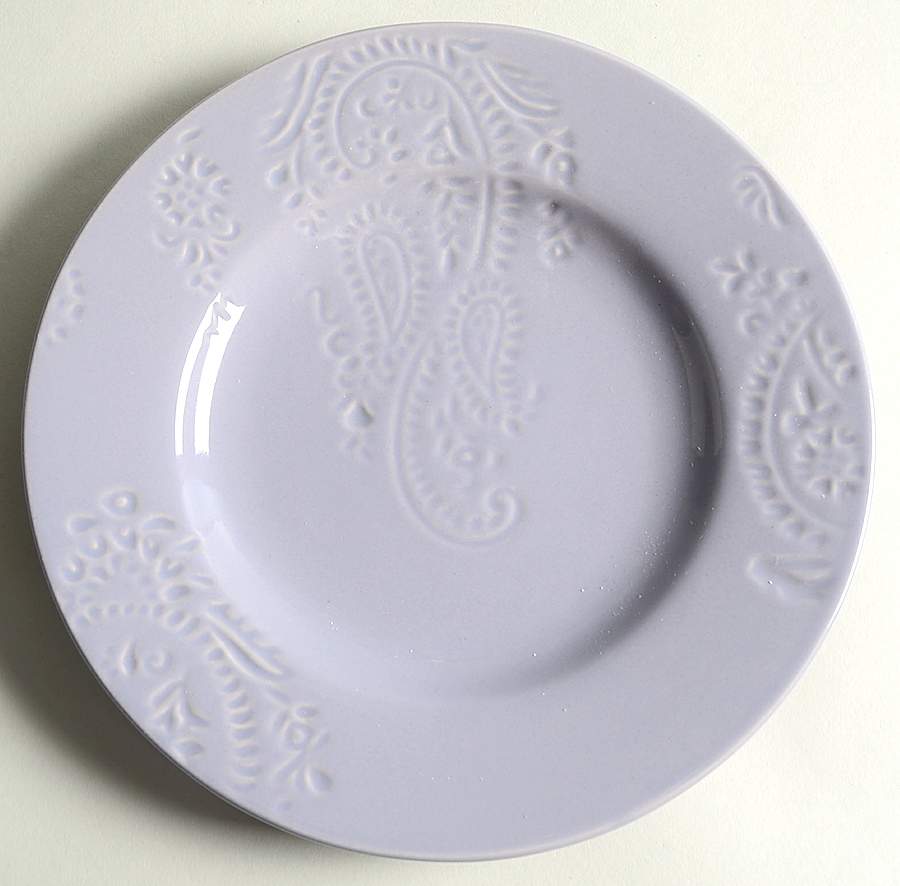 Paisley Vine Lavender Salad Plate by BonJour-1