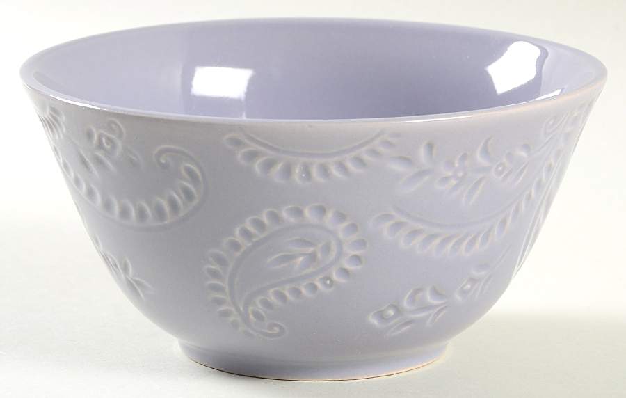 Paisley Vine Lavender Soup/Cereal Bowl by BonJour-1