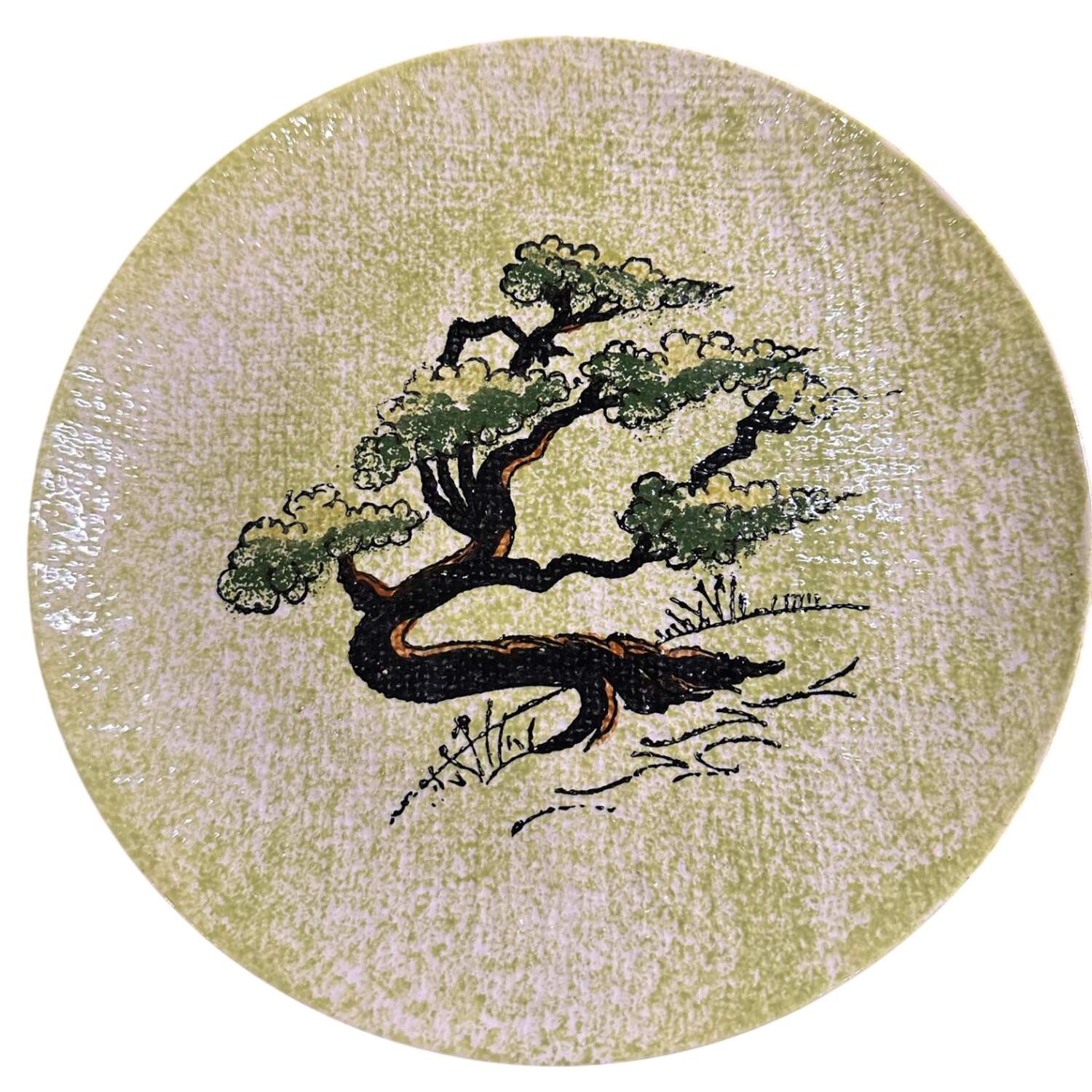 Ming Tree Green Dinner Plate by Blue Ridge Southern Pottery-1