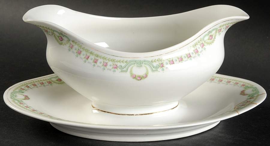 BWD801 Gravy Boat with Attached Underplate by Bawo & Dotter-1