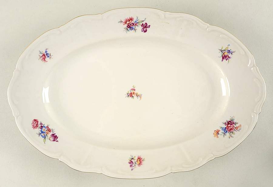BTH274 15" Oval Serving Platter by Bareuther & Co-1