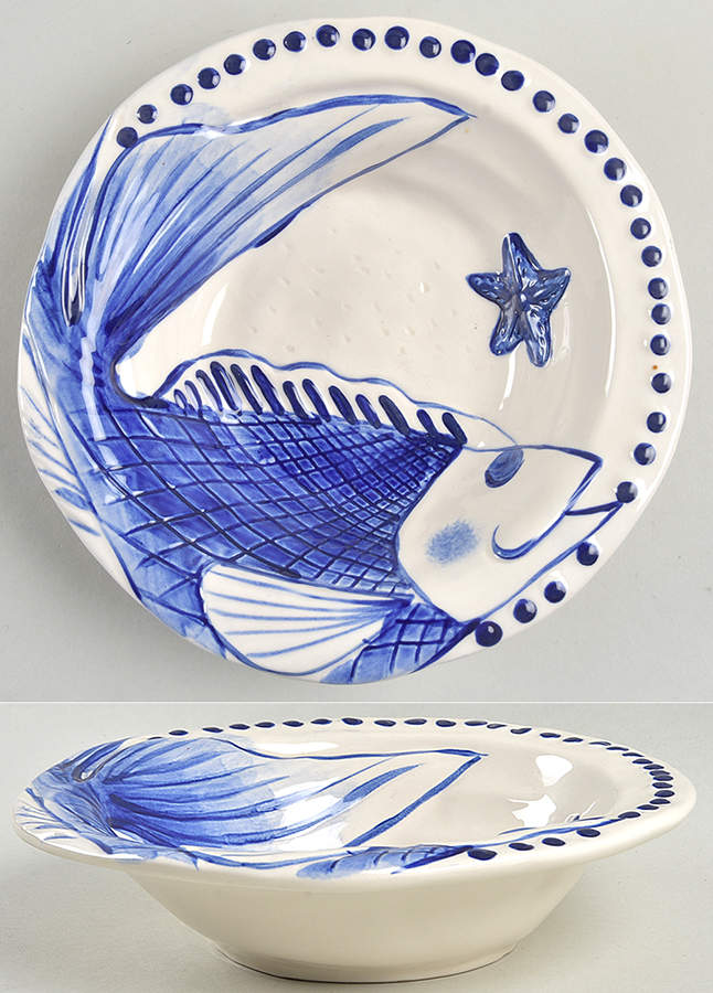 Magic Sea Rim Soup Bowl by Blue Sky-1