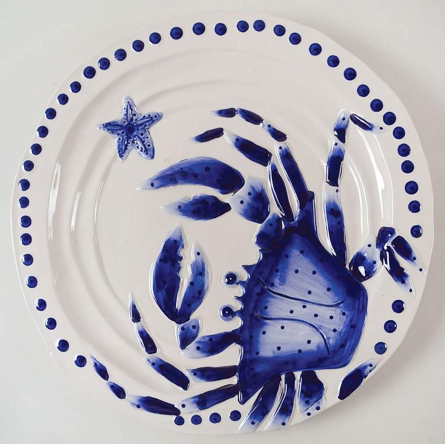 Magic Sea 14" Chop Plate (Round Platter) by Blue Sky-1