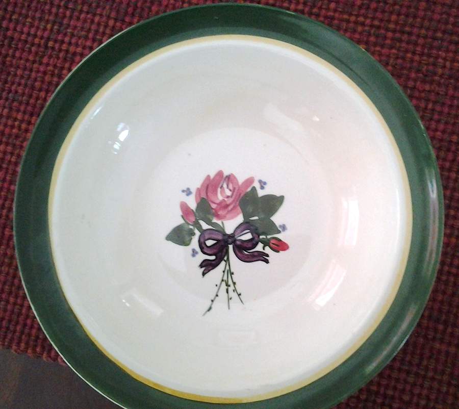 Rosebud 9" Round Vegetable Bowl by Blue Ridge Southern Pottery-1