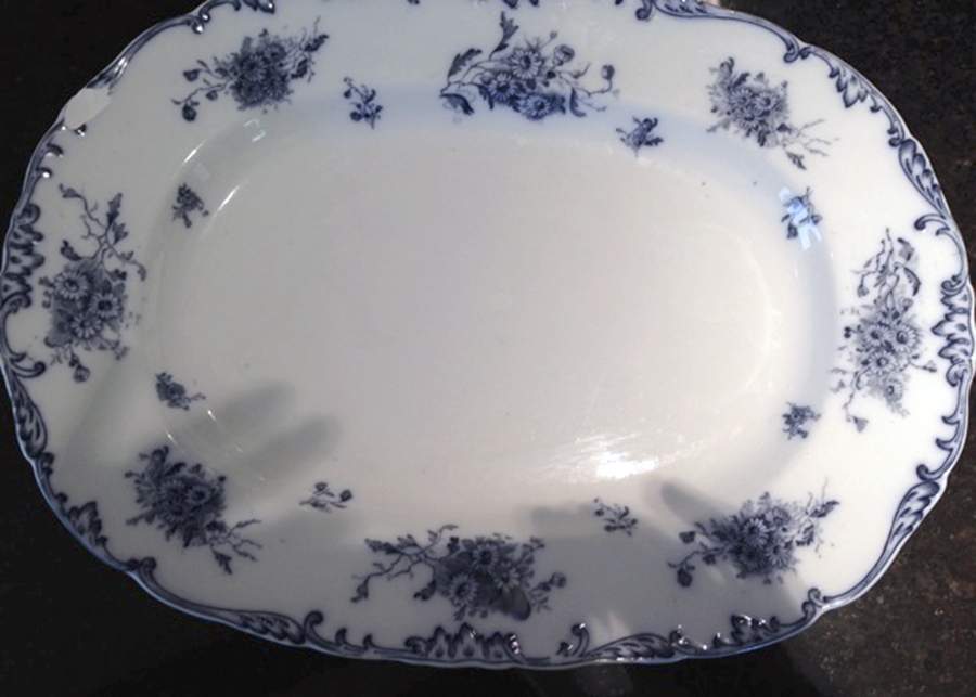 Vienna 12" Oval Serving Platter by Brown, Westhead & Moore-1