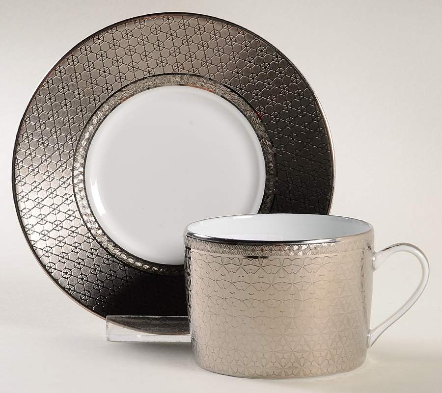 Divine Flat Cup & Saucer Set by Bernardaud-1