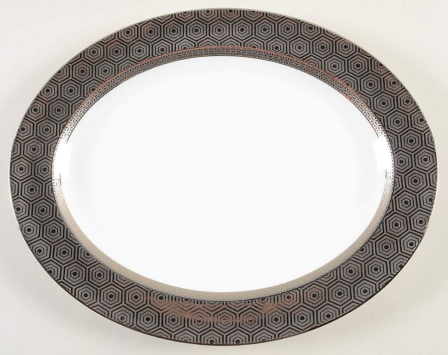 Divine 13" Oval Serving Platter by Bernardaud-1