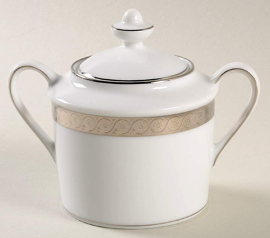 Torsade Sugar Bowl & Lid by Bernardaud-1
