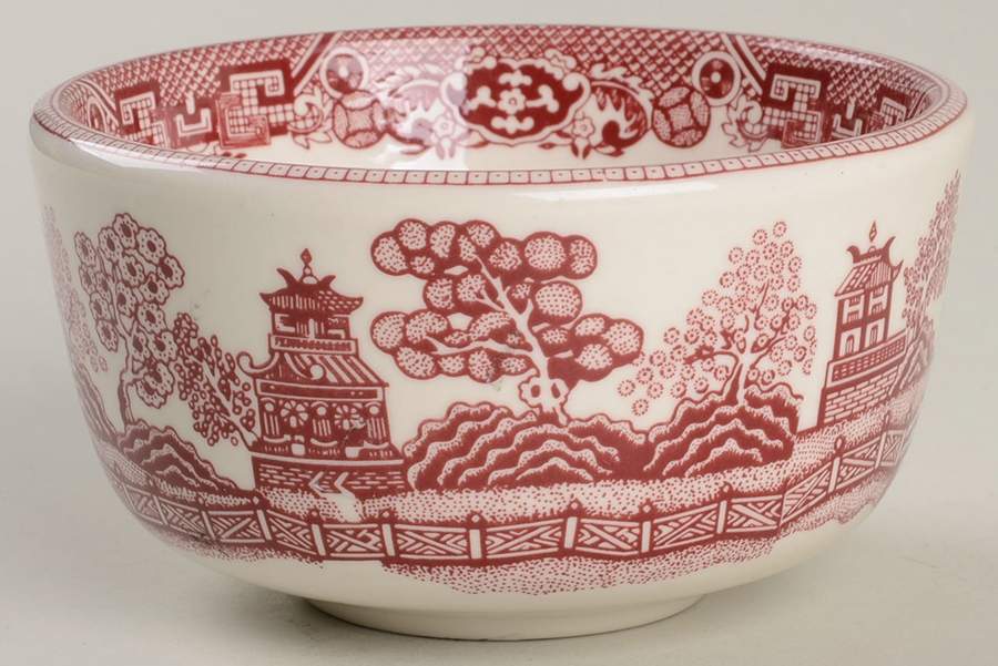 Willow Red Coupe Cereal Bowl by Buffalo Pottery-1
