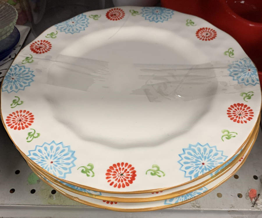 Floral Dinner Plate by Boho Boutique-1