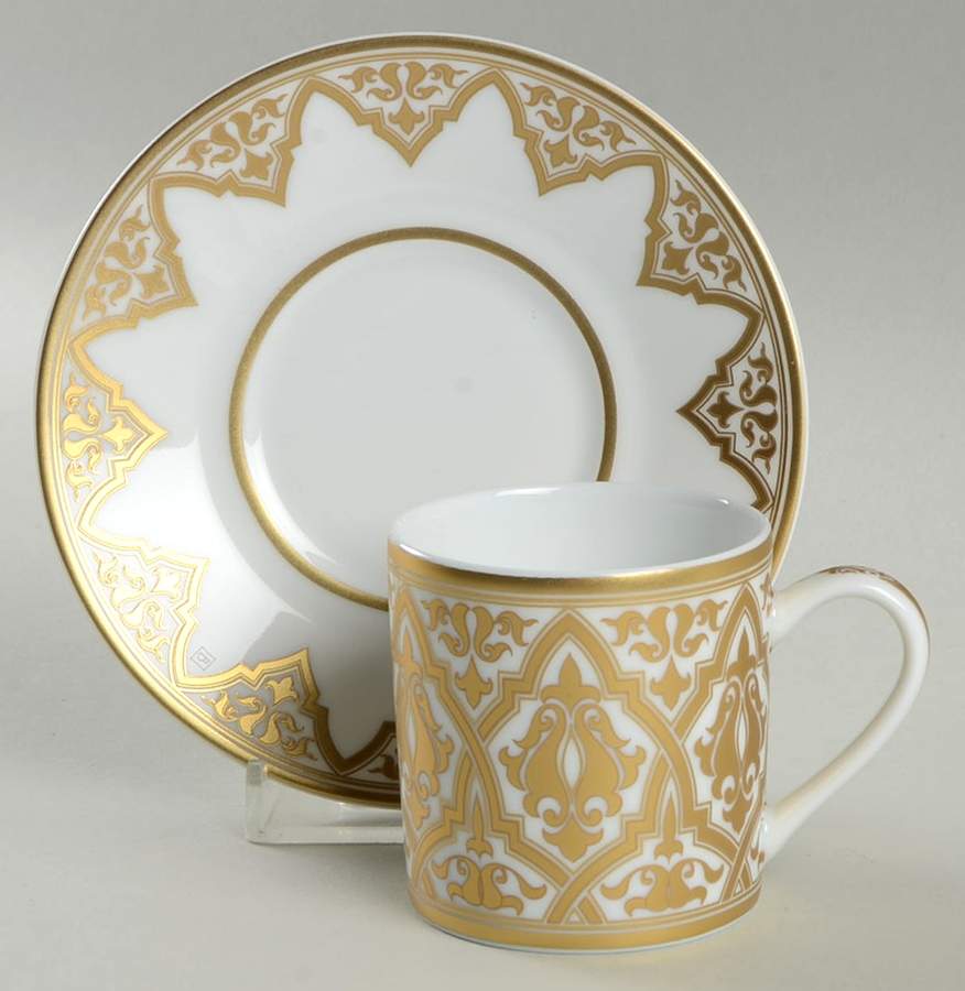 Venise Flat Demitasse Cup & Saucer Set by Bernardaud-1