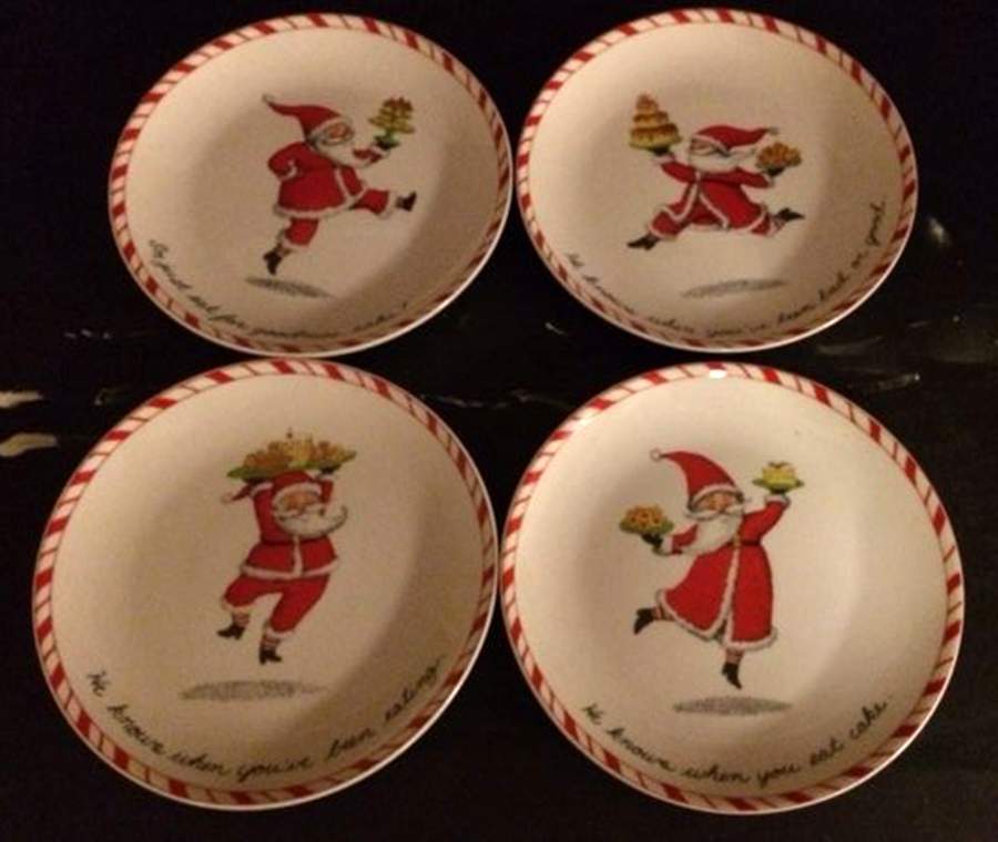 Peppermint Parade Dessert/Pie Plate by Boston Warehouse-1