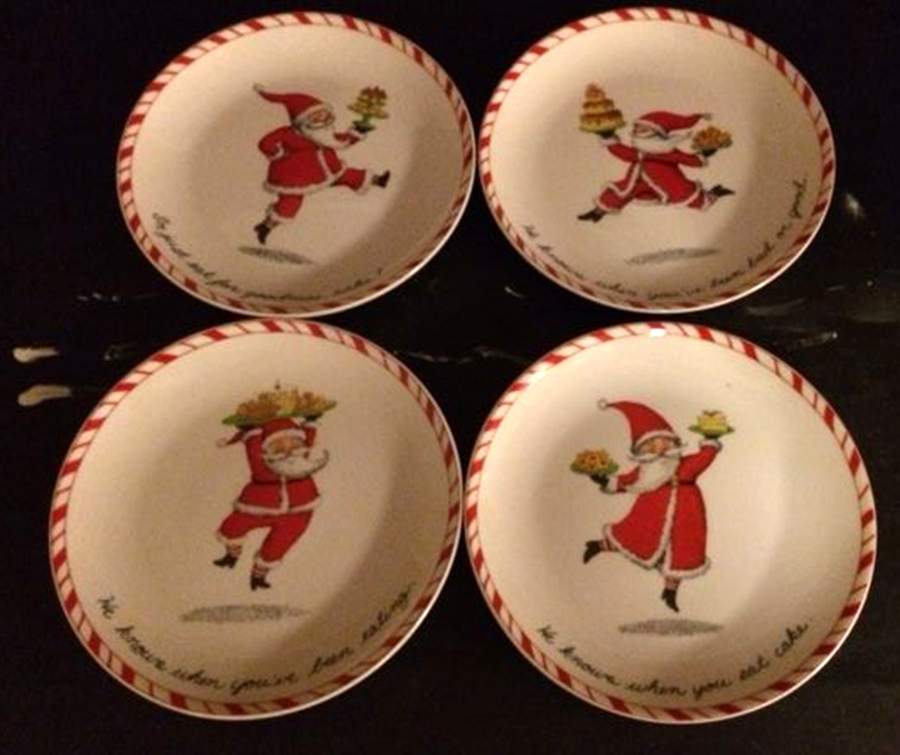 Peppermint Parade Dessert/Pie Plate by Boston Warehouse-1