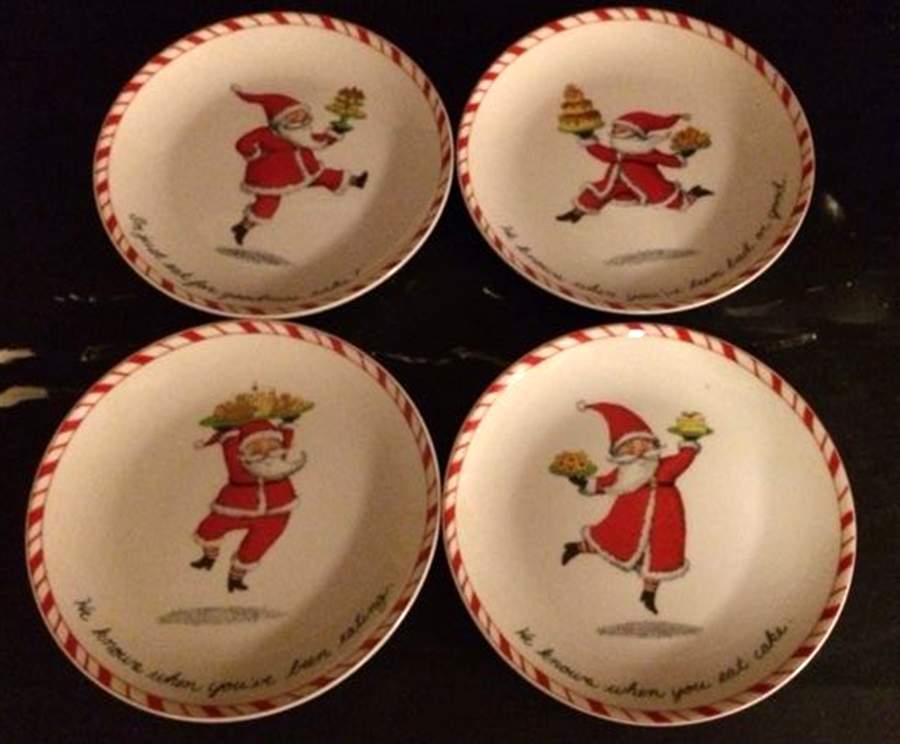 Peppermint Parade Dessert/Pie Plate by Boston Warehouse-1