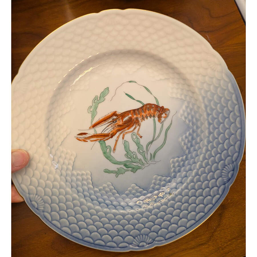 BIG98 Blue Dinner Plate by Bing & Grondahl-1