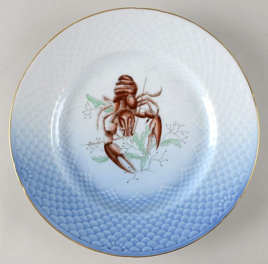 BIG98 Blue Luncheon Plate by Bing & Grondahl-1