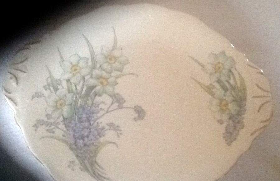 4698 Handled Cake Plate by Bell China-1