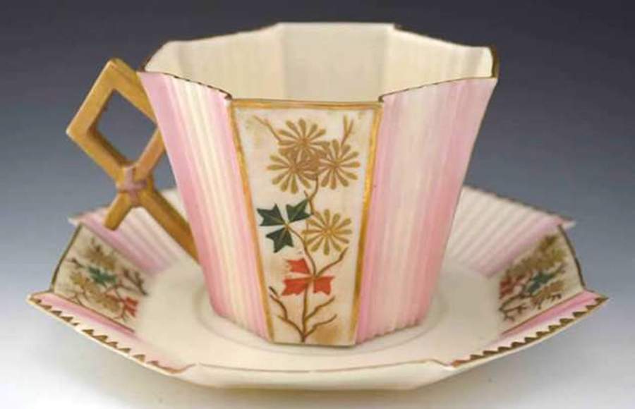 365 Flat Cup & Saucer Set by Belleek Pottery (Ireland)-1
