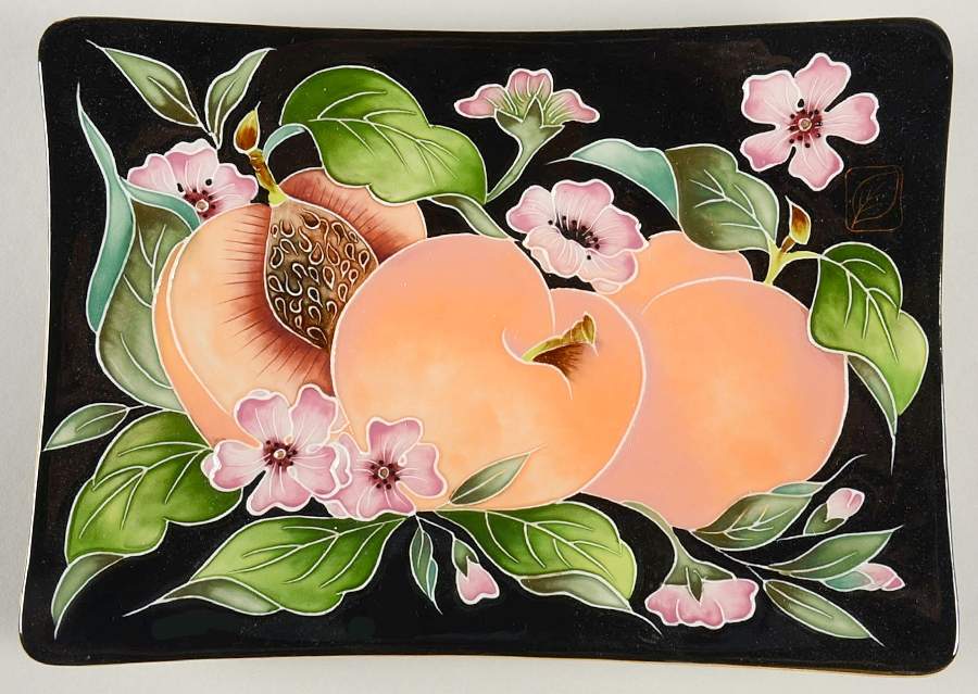 Enameled Giftware 10" Rectangular Tray by Blue Sky-1