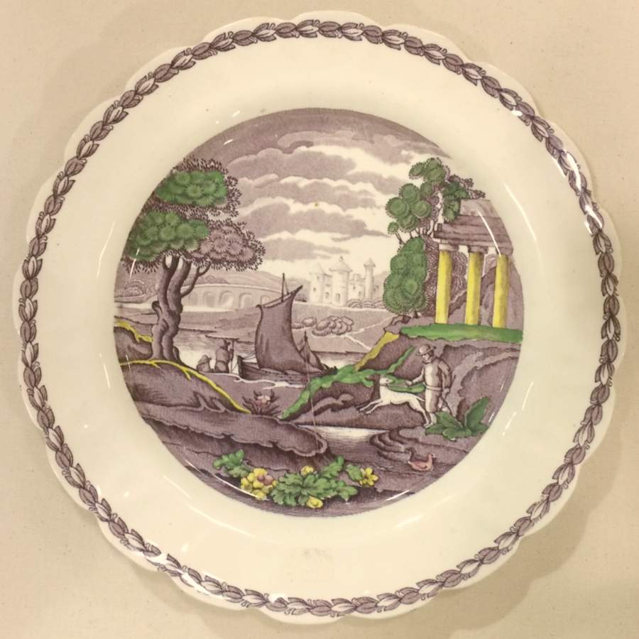 Pompeii Mulberry Dinner Plate by Booths-1