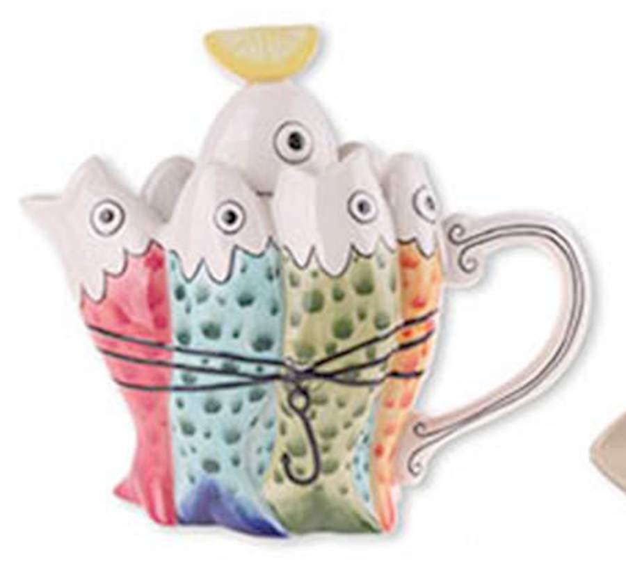 Petite Sardine Figural Teapot & Lid by Blue Sky-1
