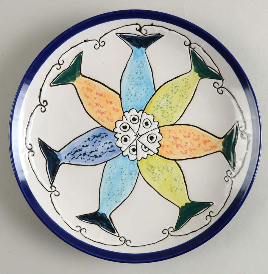 Petite Sardine Dinner Plate by Blue Sky-1