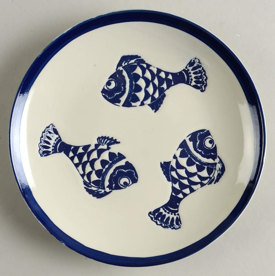 Under the Sea Salad Plate by Blue Sky-1