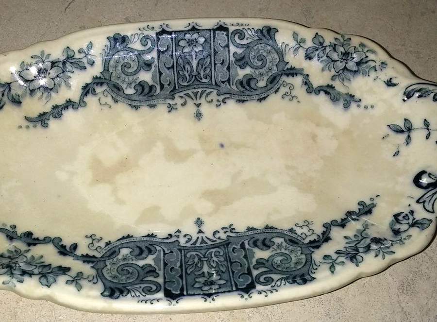 Eaton (Blue) Underplate for Gravy Boat by Burgess & Leigh-1
