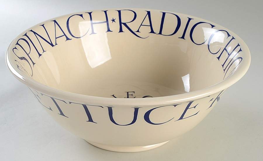 Blue Toast 12" Large Salad Serving Bowl by Emma Bridgewater-1