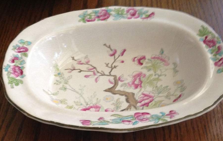 Indian Tree (Scalloped) Oval Vegetable No Lid by Burgess & Leigh-1